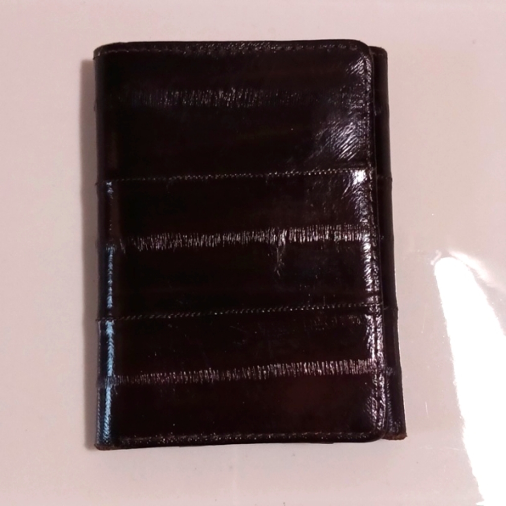 Gorgeous Genuine ⚜️ EELSKIN Bifold Wallet 👑 Rare  Amazing  Unique